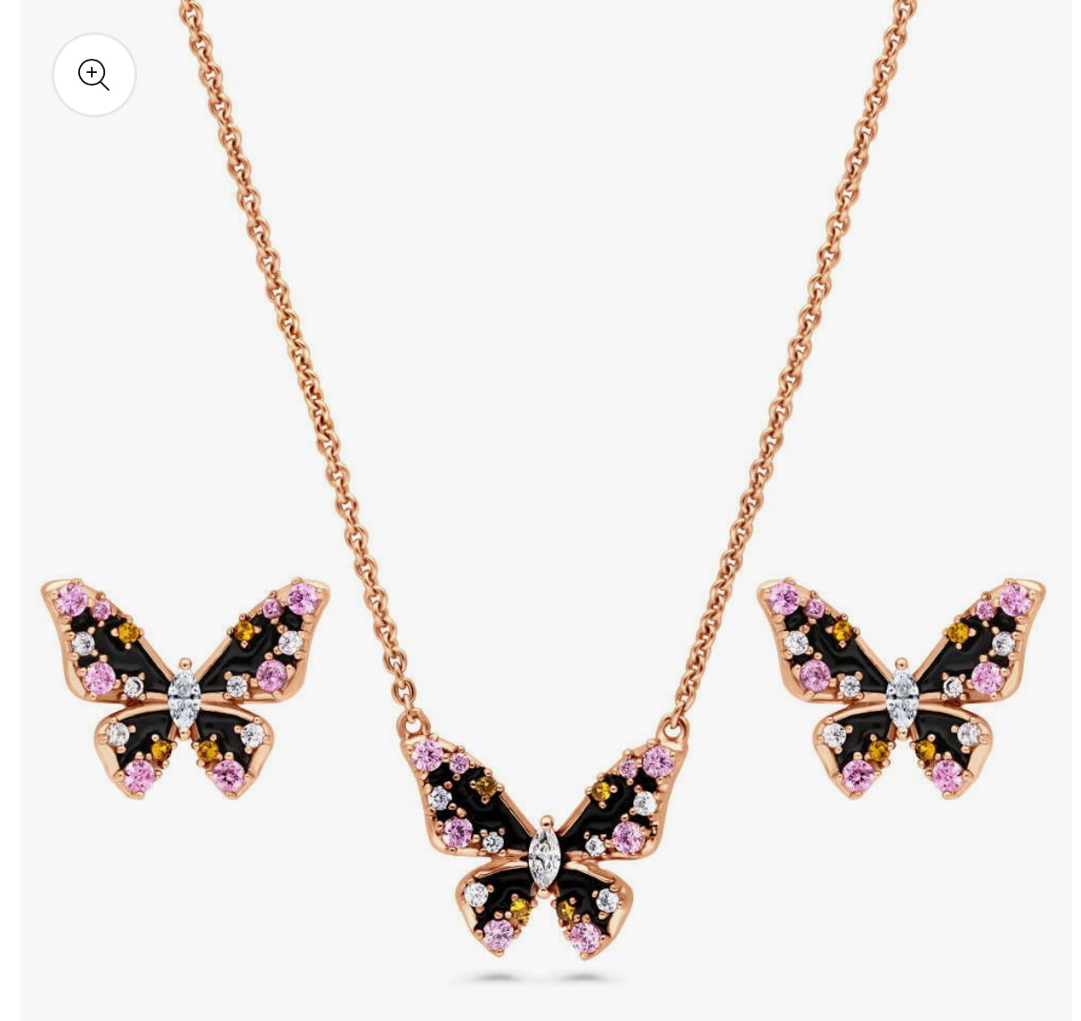 Jeweled butterfly set